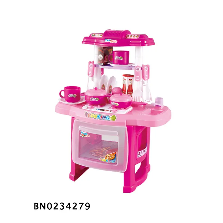 Big kitchen toy kids cooking game toys pretend play girl toy