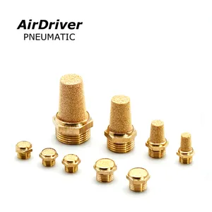 Pneumatic Muffler Air Silencer All Brass Material Pneumatic Muffler