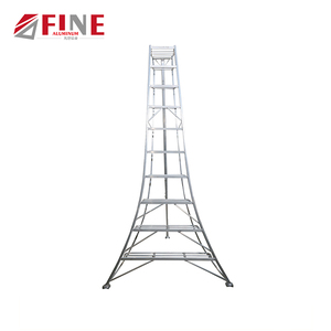 Escalera <span class=keywords><strong>de</strong></span> Torre Trípode <span class=keywords><strong>de</strong></span> Aluminio <span class=keywords><strong>para</strong></span> Jardín Agrícola Doméstico, Carga Máxima 150 kg - Product Image 1