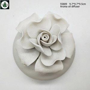Car Wardrobe Air Freshener Scented Ceramic Aroma Porcelain <strong>Flower</strong> Fragrance Essential Oil <strong>Diffuser</strong> Reed <strong>Diffuser</strong> - Product Image 2