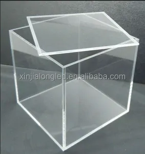 See Through Clear Acrylic Box Square Lucite Acrylic Container Acrylic Storage Box Wholesale