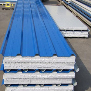 Panel Sándwich para Techo de Aluminio con Aislamiento de EPS/Lana de Roca, <span class=keywords><strong>Precio</strong></span> de Panel para Techo - Product Image 3