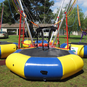 Colchoneta de salto de EE. UU. y tubo de acero galvanizado 4 en un trampolín Bungee, Bungee móvil, venta de trampolín bungee - Product Image 3