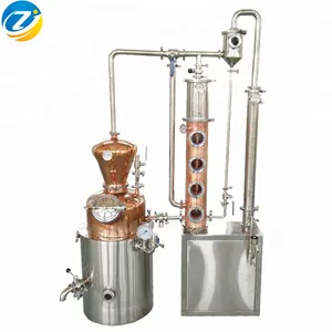 Capacete de cobre de aço inoxidável 100l, equipamento de destilação de uísque