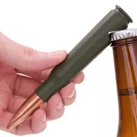Ouvre-bouteille personnalisé en acier inoxydable, 50 calibre, pour armes à feu poppin, cast, armée, tasergun, porte-clés à couverts