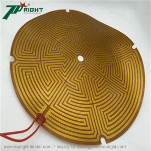 व्यास <span class=keywords><strong>160mm</strong></span> 3D प्रिंटर भागों दौर Kapton Polyimide गर्मी Thermistor के साथ बिस्तर फिल्म हीटर