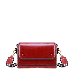 Borsa di cuoio 2019 estate nuova marea di modo netto di fagioli rossi a banda larga singolo sacchetto di spalla mini sacchetto Del Messaggero piccola borsa piazza - Product Image 2