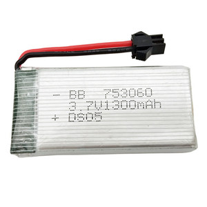 פריקה גבוהה RC מסוק 753060 3.7 V 1300 mAh 20C lipo סוללה עבור דגם מטוס - Product Image 1