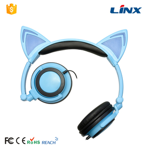 Venta al por menor Plegable Brillante Cat Ear Headphones - Product Image 4