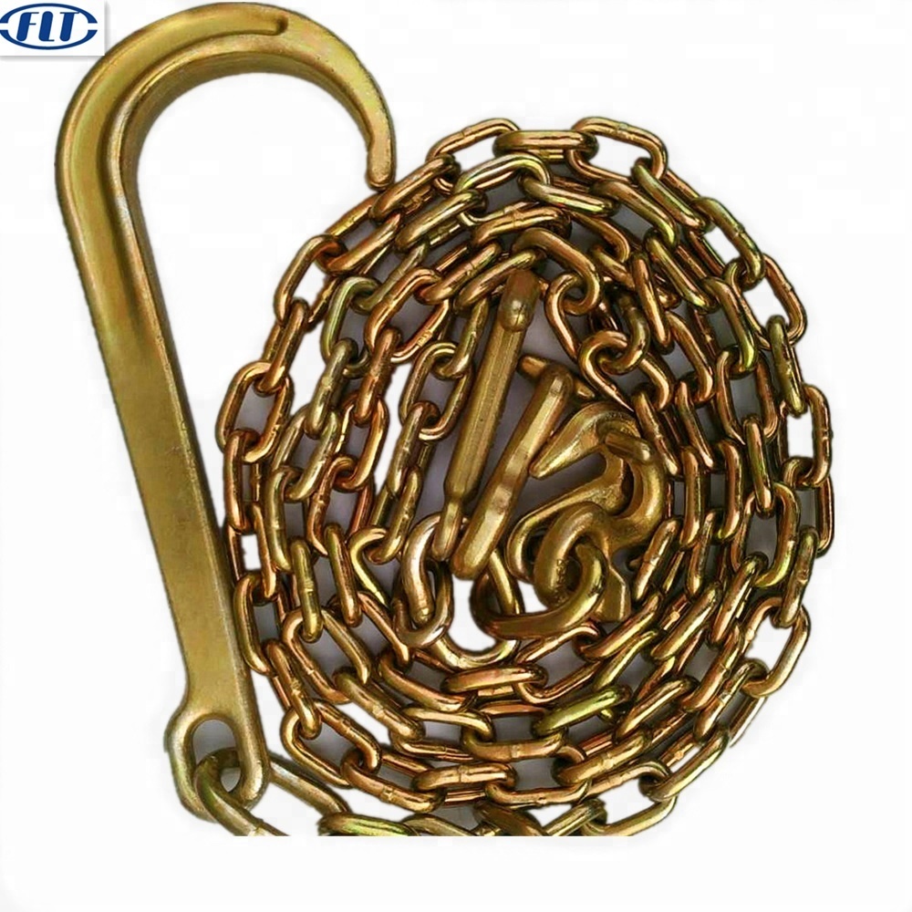 Заводская поставка, буксировочная цепь 5/16 дюйма 3/8 дюйма с j-образным крючком