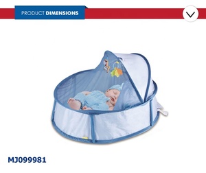 Lit portable d'extérieur mignon 3 en 1 pour bébé, <span class=keywords><strong>tente</strong></span> de <span class=keywords><strong>jeu</strong></span> pour le sommeil, vente en gros - Product Image 5