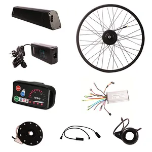 Pédale assistance avant-milieu arrière 250w 350w 500w 750w 1000w <span class=keywords><strong>moteur</strong></span> 20-28 pouces kit de conversion de vélo électrique - Product Image 1