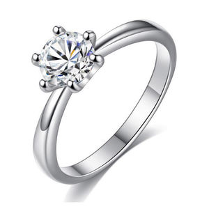 Sıcak Satış Toptan Erkek elmas alyans Kişiselleştirilmiş Kazınmış Özel Promise Yüzükler Gümüş Çift Yüzük - Product Image 3