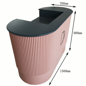 Comptoir de caisse élégant Guya CT-009 en MDF moderne et durable pour boutique, <span class=keywords><strong>station</strong></span> de caisse élégante pour une expérience d'achat en boutique - Product Image 4