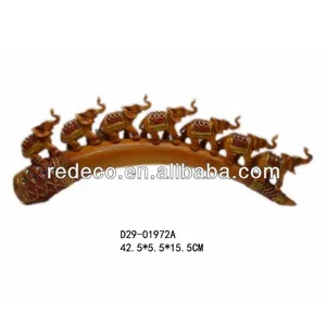 เรซิ่นงาช้างหัตถกรรมกับช้าง - Product Image 1