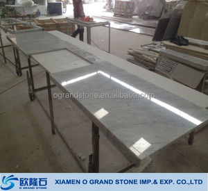 White <strong>Marble</strong> Prefab Laminate <strong>Composite</strong> Kitchen <strong>Countertop</strong> - Product Image 1