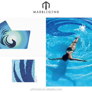 PFM design mosaico in vetro blu piastrellatura mosaico per piscina in vendita - Product Image 5