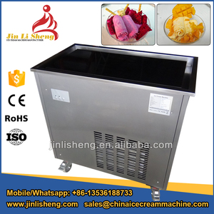 Venta caliente sola Ronda cuadrado plana pan instantáneo helado Tailandia rollo Stir Fry helado máquina de helado máquina de rod - Product Image 2