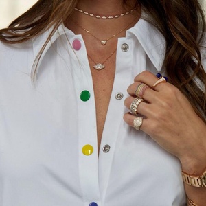 LOZRUNVE Fashion Schmuck 925 <span class=keywords><strong>argento</strong></span> dall'<span class=keywords><strong>anello</strong></span> d'<span class=keywords><strong>onda</strong></span> arcobaleno impilabile in pietra colorata CZ - Product Image 4