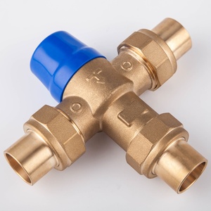 Nhà Máy Ổ Cắm Máy Nước Nóng Chống-Bỏng Nhiệt Độ Tĩnh Nhiệt 3/4-Inch Chì Miễn Phí Brass Trộn Van - Product Image 2