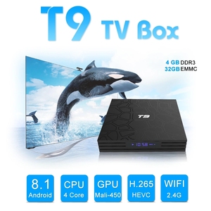 <span class=keywords><strong>กล่อง</strong></span>ทีวี T9 ระบบแอนดรอยด์ 9.0 แรม 4GB DDR3 รอม 32GB ชิปประมวลผล RK3318 Quad-Core - Product Image 6