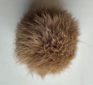 6 ซม. ขนาดลูกกระต่ายกระต่ายเสื้อผ้าอุปกรณ์เสริม fur pom poms กระต่ายขนสัตว์ pompons