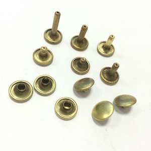 7Mm Bạc/Vàng/Brass Chất Lượng Cao Kim Loại Da Vành Đai Đôi Snap Cap Đinh Tán Nút - Product Image 4