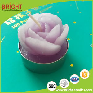 Regalo nuevo tea light especial boda bautizo evento promoción 6 horas duración Vela <span class=keywords><strong>de</strong></span> forma <span class=keywords><strong>de</strong></span> flor - Product Image 2