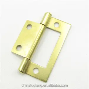 50mm flush hinge brass plated