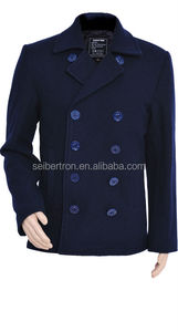 Seibertron USN Wool <strong>Pea</strong> <strong>Coat</strong> <strong>Men's</strong> Winter Wool Jacket <strong>Coat</strong> Navy <strong>Pea</strong> <strong>Coat</strong> - Product Image 2