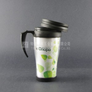 Personalizar el logotipo de plástico de doble pared taza de/taza de recuerdos con inserción de papel - Product Image 6