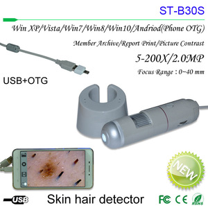Stylo de détection de follicules pileux du cuir chevelu, outils de test capillaire, Dermatoscope de haute qualité, 5-200 mp