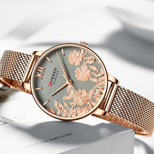 Orologi da <span class=keywords><strong>Donna</strong></span> CURREN con Design Unico, <span class=keywords><strong>Quadrante</strong></span> al Quarzo, Elegante <span class=keywords><strong>Orologio</strong></span> da Polso Femminile alla Moda - Product Image 1