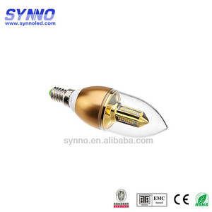 <span class=keywords><strong>Plata</strong></span> / oro finishled 3 w - 20 w cristal ligeras del té e14 de la vela titulares de bulbo del led que cuelga cneterpiece - Product Image 1