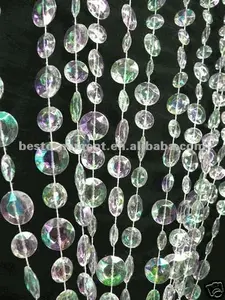 Multi Diamond Cut Acrylic Crystal Beaded Curtain