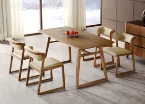 Mejor calidad de madera maciza mesa de <span class=keywords><strong>comedor</strong></span> de <span class=keywords><strong>4</strong></span> plazas - Product Image 2