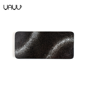 Plato de <span class=keywords><strong>sushi</strong></span>/postre de 14 pulgadas de cerámica de <span class=keywords><strong>estilo</strong></span> japonés y coreano platos negros Bangladesh platos para servir vajilla para el hogar - Product Image 4