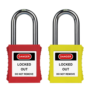 Security 38mm Shackle Pad locks Tagout Loto ABS Safety Lockout Padlock with Master Key dust-proof safety padlock