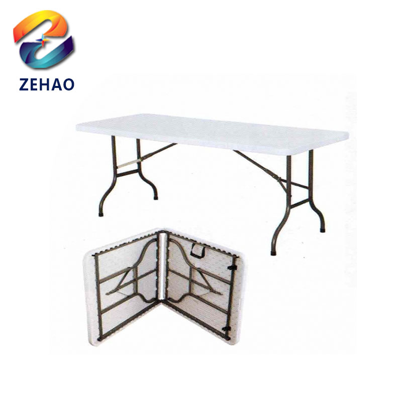 folding rectangle Outdoor Furniture Folding Table Picnic Rectangle Plastic Tables Portable Plastic Folding Tables
