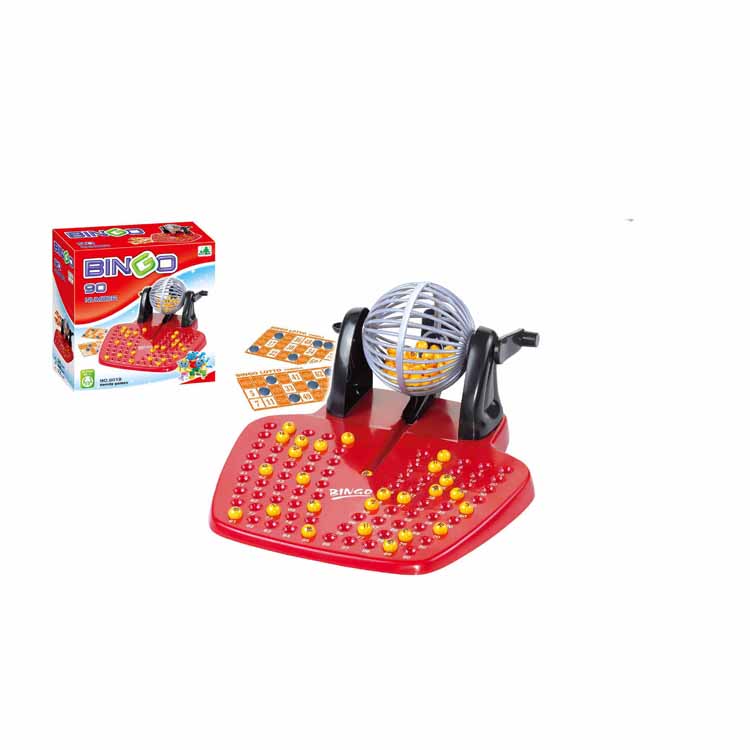 Пластиковая однотонная игрушечная Лотта для игры в бинго с 90 цифрами и картами