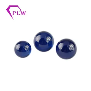 factory supplier synthetic blue sapphire corundum beads