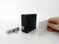 Serrure de cabinet antivol RFID, mini serrure de casier invisible, déverrouillage numérique par carte RFID Mi Farre, alliage de zinc noir