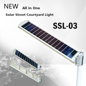 Lampe solaire de rue intégrée <span class=keywords><strong>3</strong></span> en 1 pour l'extérieur, lampe solaire avec batterie - Product Image 6