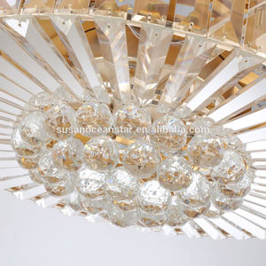 Fácil instalación ventilador de techo Sala <span class=keywords><strong>Luz</strong></span> ventilador Odeon flecos de cristal araña - Product Image 3