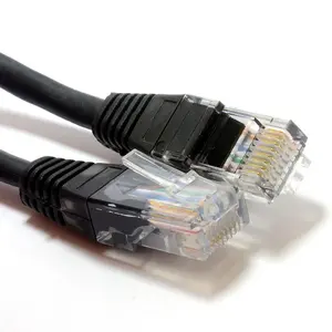 Cavo Ethernet Cat 6e Internet cablaggio Cat5e RJ45 cavo J1939 7 Pin rimorchio OEM ODM ROHS compiacente 3m nero PVC Stock