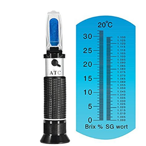 Réfractomètre portatif pour la bière, mesure de 0 à 32% du teneur Brix, pour brassage, testeur d'alalcool de vin, réfractomètre pour brassage à domicile - Product Image 2