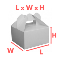 Boîtes à pique-nique en papier à emporter / Boîtes à lunch étanches / blanches / brunes avec logo, emballage de gâteaux en papier kraft – Expérience riche !