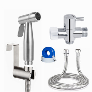 Bathroom Bidet Sprayer Stainless Steel Handheld Shattaf Toilet Bidet