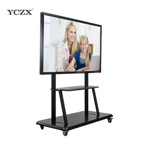YCZX School Solution Moniteur à écran tactile LCD 4K à écran plat interactif multifonction et multitouch 65"