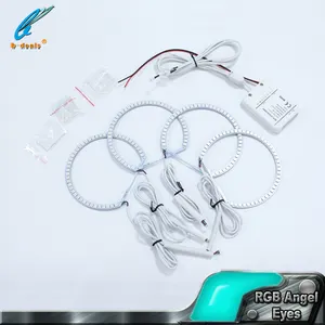 5050 SMD RGB عيون الملاك 4*131 مللي متر E46 E36 E39 الصمام عيون الملاك لسيارات bmw هالو خواتم